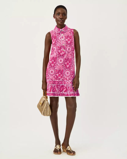 Milana Shift Dress - Pink Aster