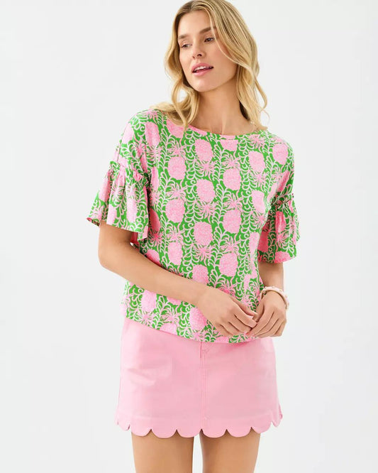 Ziva Top - Fauna Green
