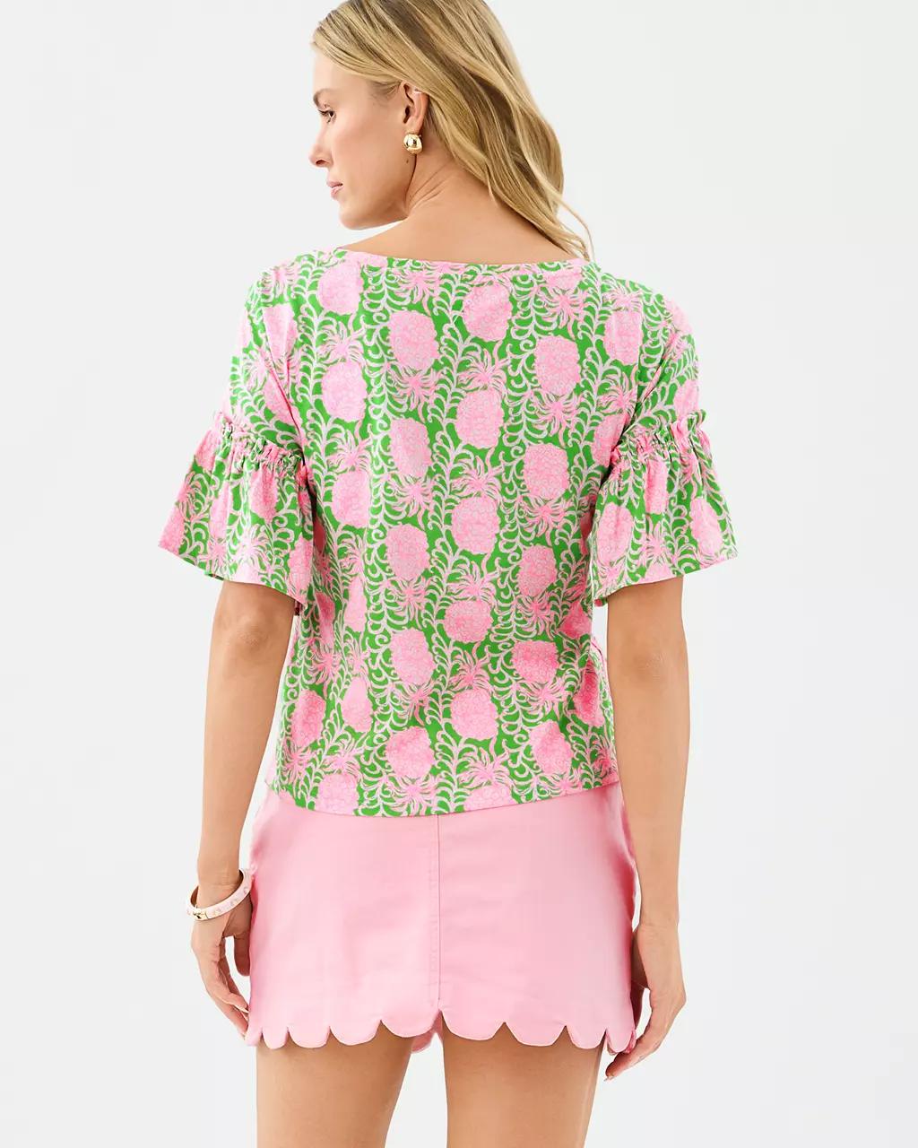 Ziva Top - Fauna Green