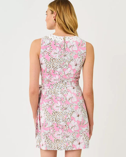 Fresia Stretch Shift Dress - Conch Shell Pink