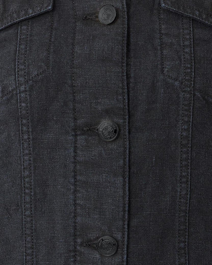 Seaspray Linen Jacket - Noir X Noir