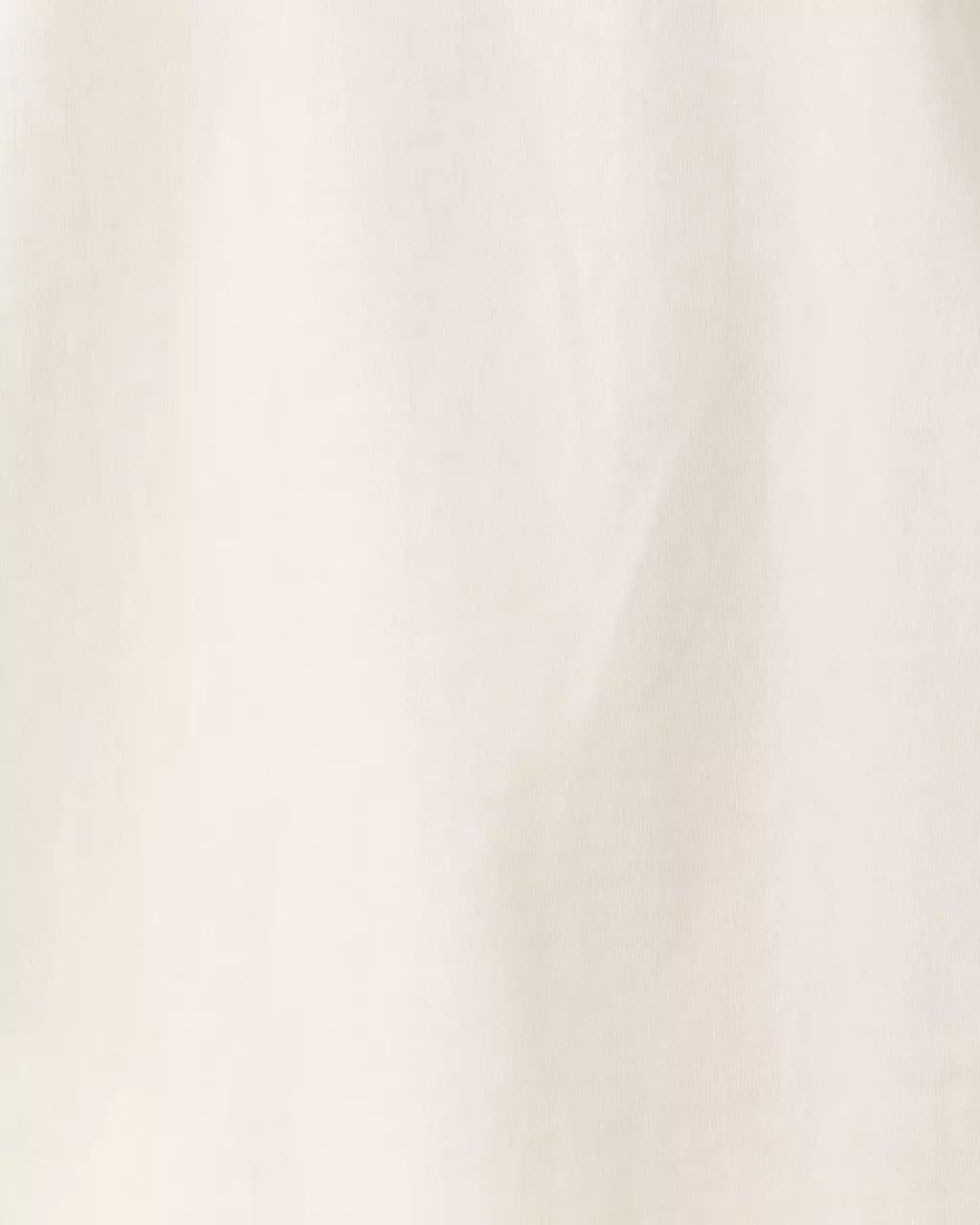 Clairmont 3/4 Sleeved Trimmed Knit Top - Coconut