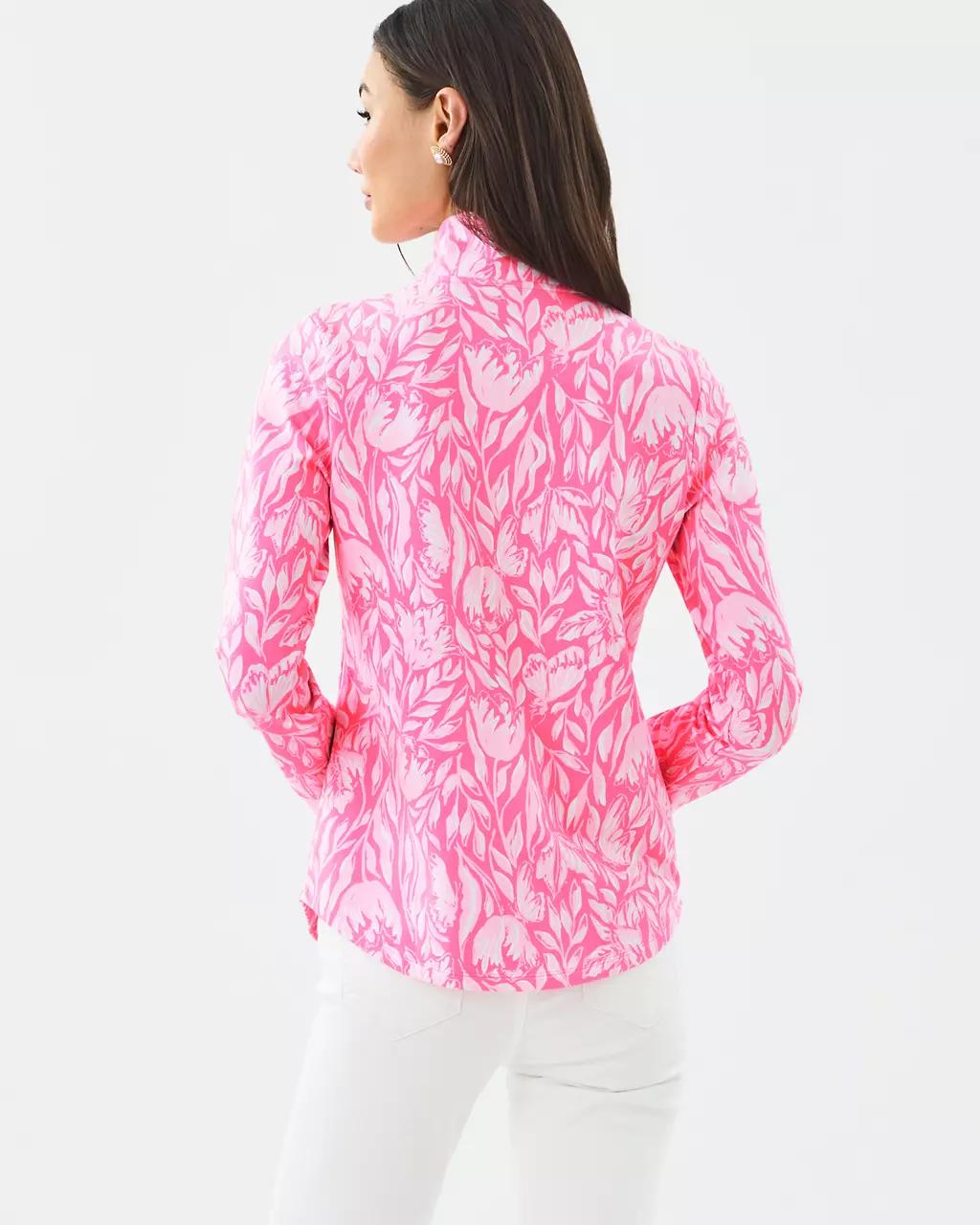 UPF 50+ Leona Zip-Up Jacket - Rousseau Pink