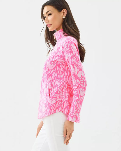 UPF 50+ Leona Zip-Up Jacket - Rousseau Pink