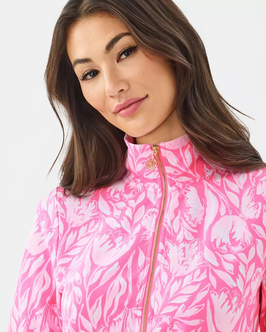 UPF 50+ Leona Zip-Up Jacket - Rousseau Pink