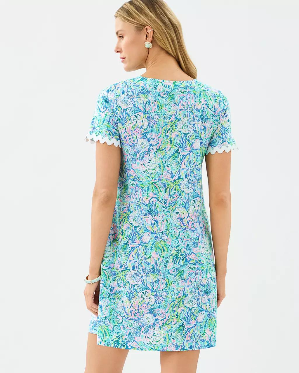 Cody Short Sleeve Dress - Surf Blue
