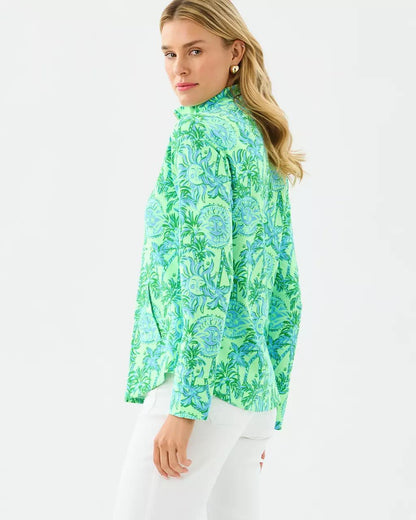 UPF 50+ Skipper Popover - Cool Mint