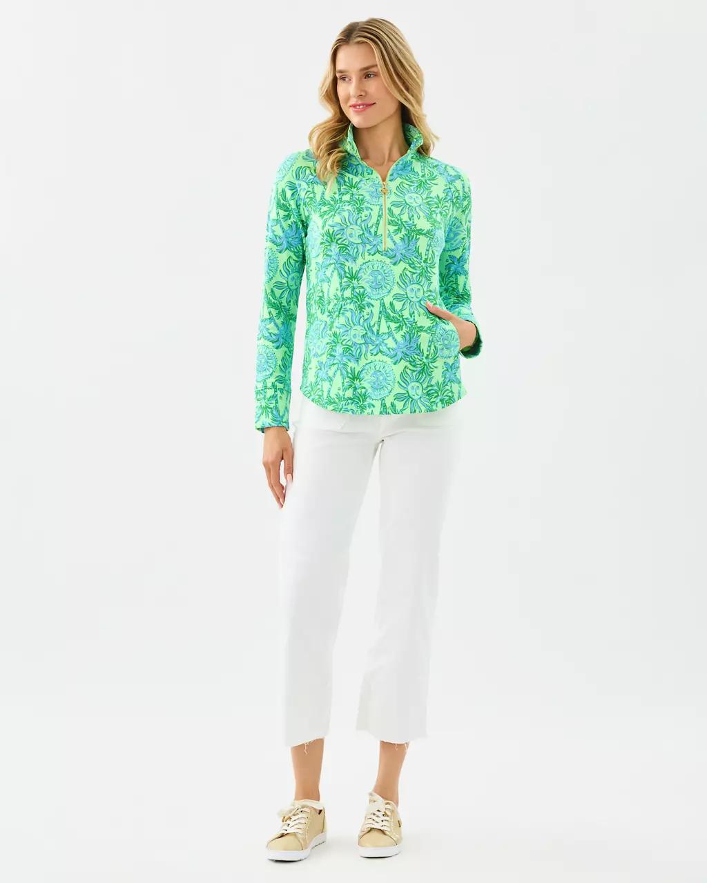 UPF 50+ Skipper Popover - Cool Mint