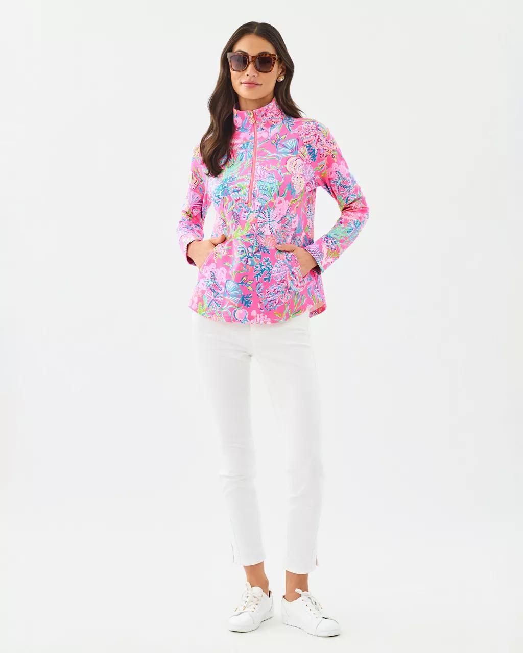 UPF 50+ Skipper Popover - Pink Isle