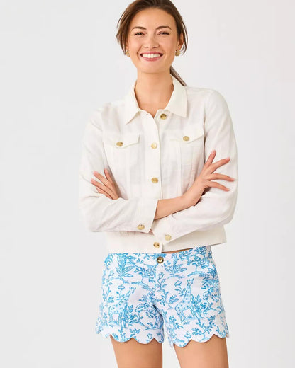 5" Buttercup Knit Short - Resort White