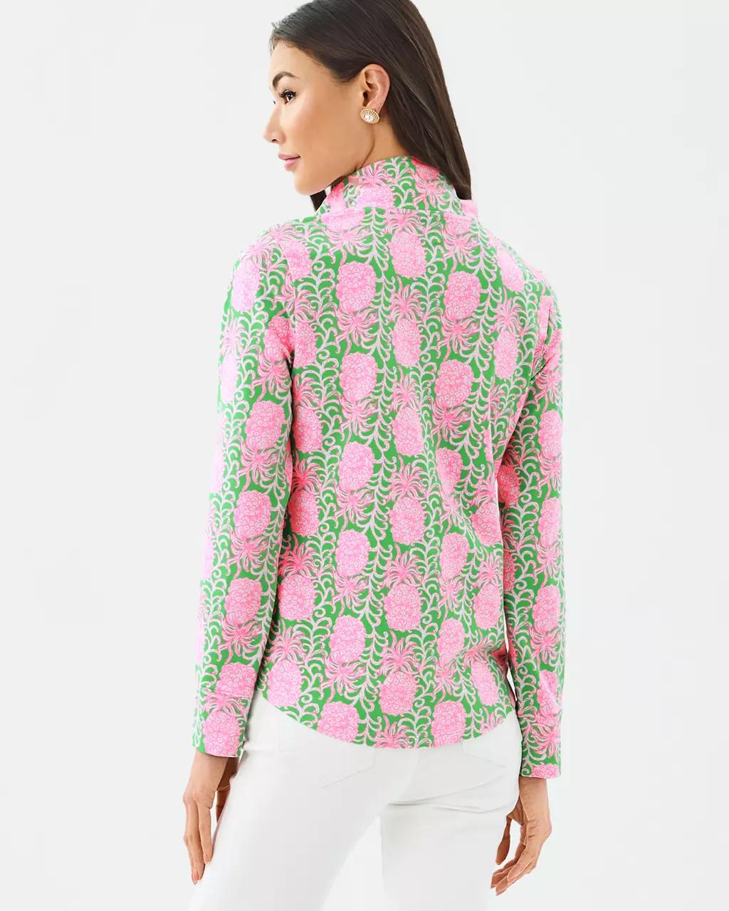 UPF 50+ Leona Zip-Up Jacket - Fauna Green