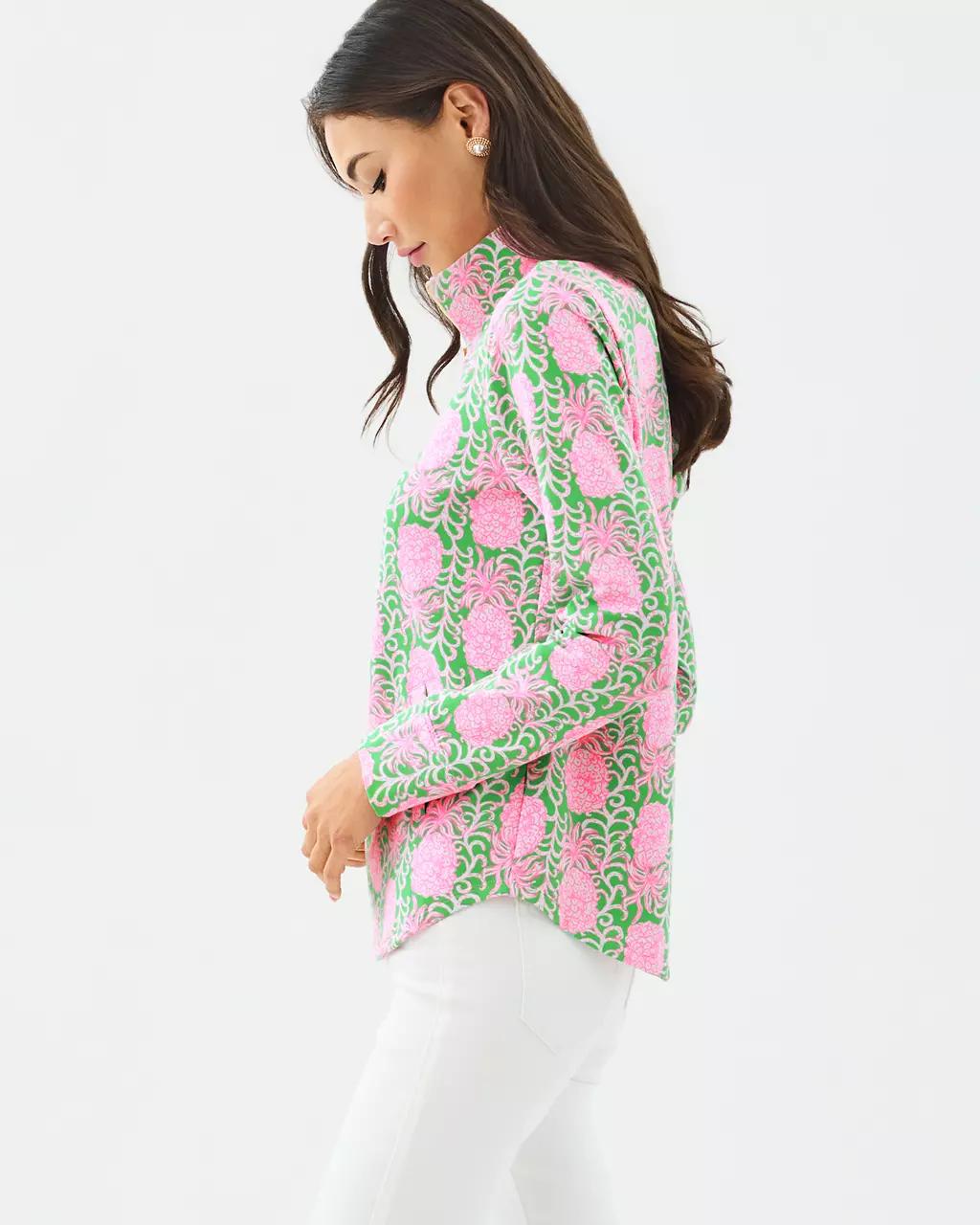 UPF 50+ Leona Zip-Up Jacket - Fauna Green