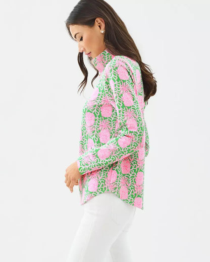 UPF 50+ Leona Zip-Up Jacket - Fauna Green