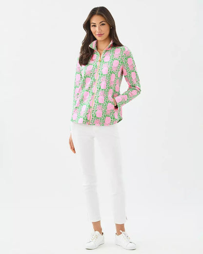 UPF 50+ Leona Zip-Up Jacket - Fauna Green