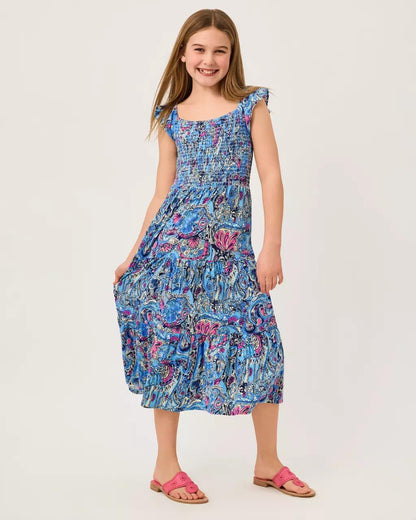 Girls Mini Jilly Midi Dress - Multi