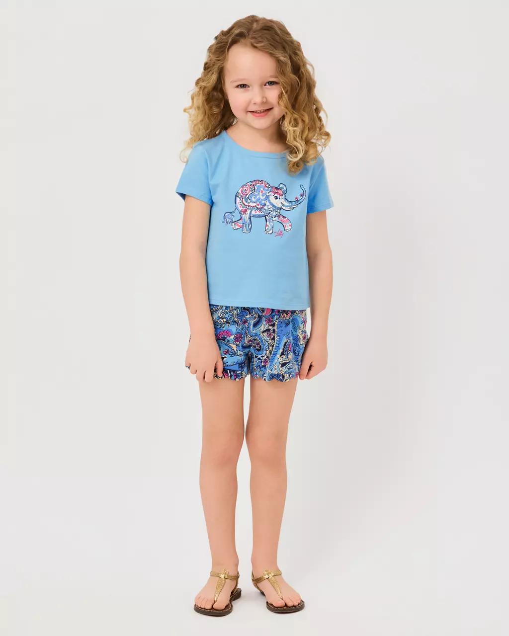 Girls Mini Clairmont Top - Multi