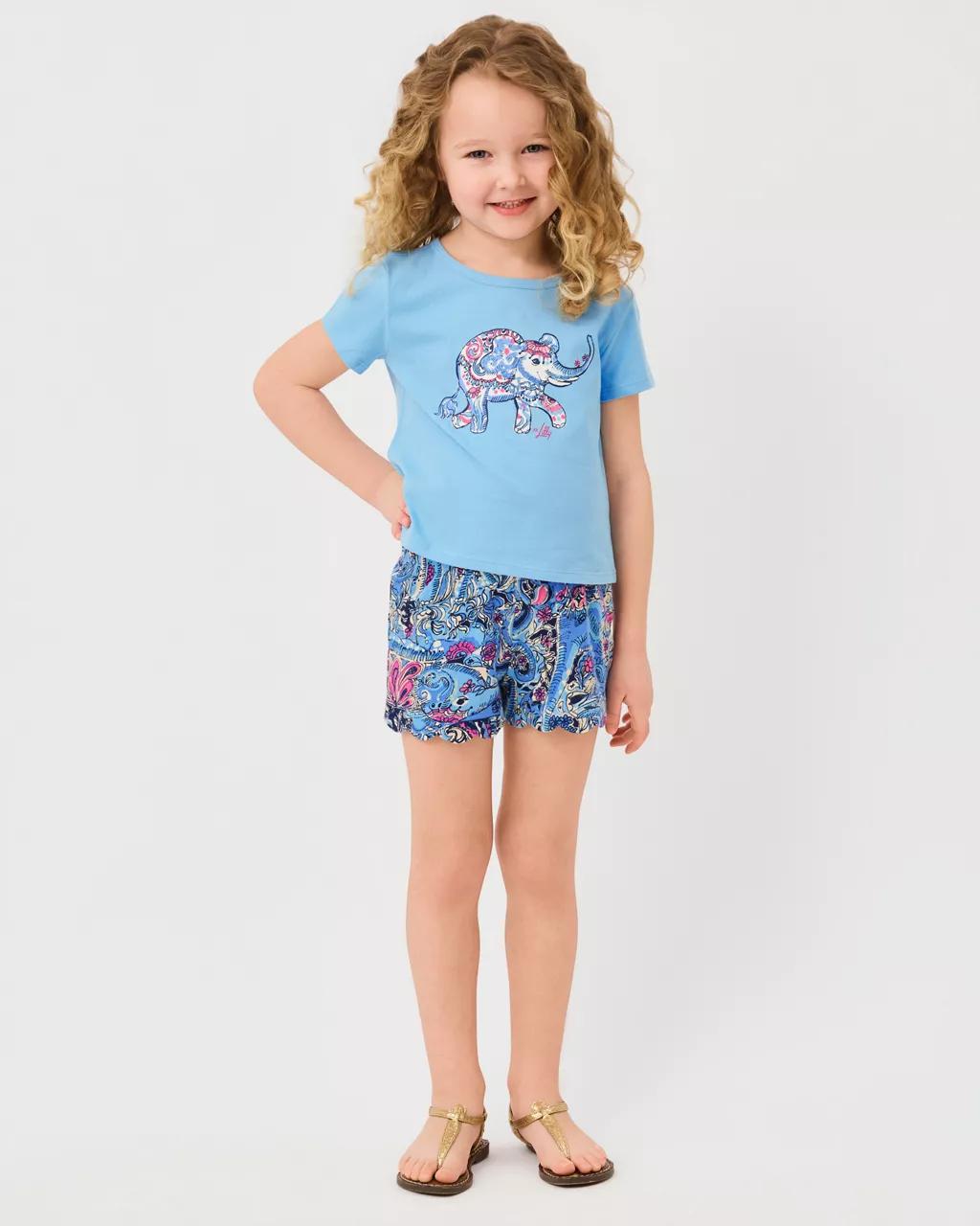 Girls Mini Clairmont Top - Multi