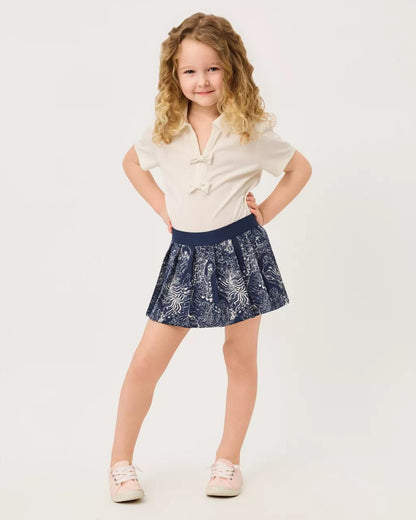Girls Sylvana Skort - Low Tide Navy