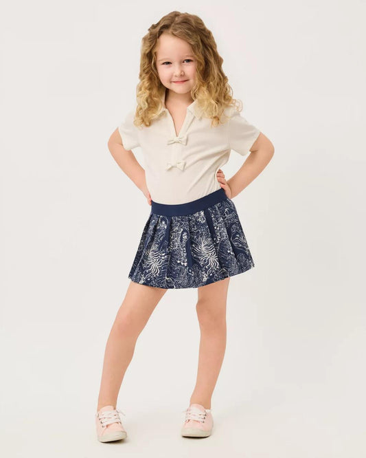 Girls Sylvana Skort - Low Tide Navy