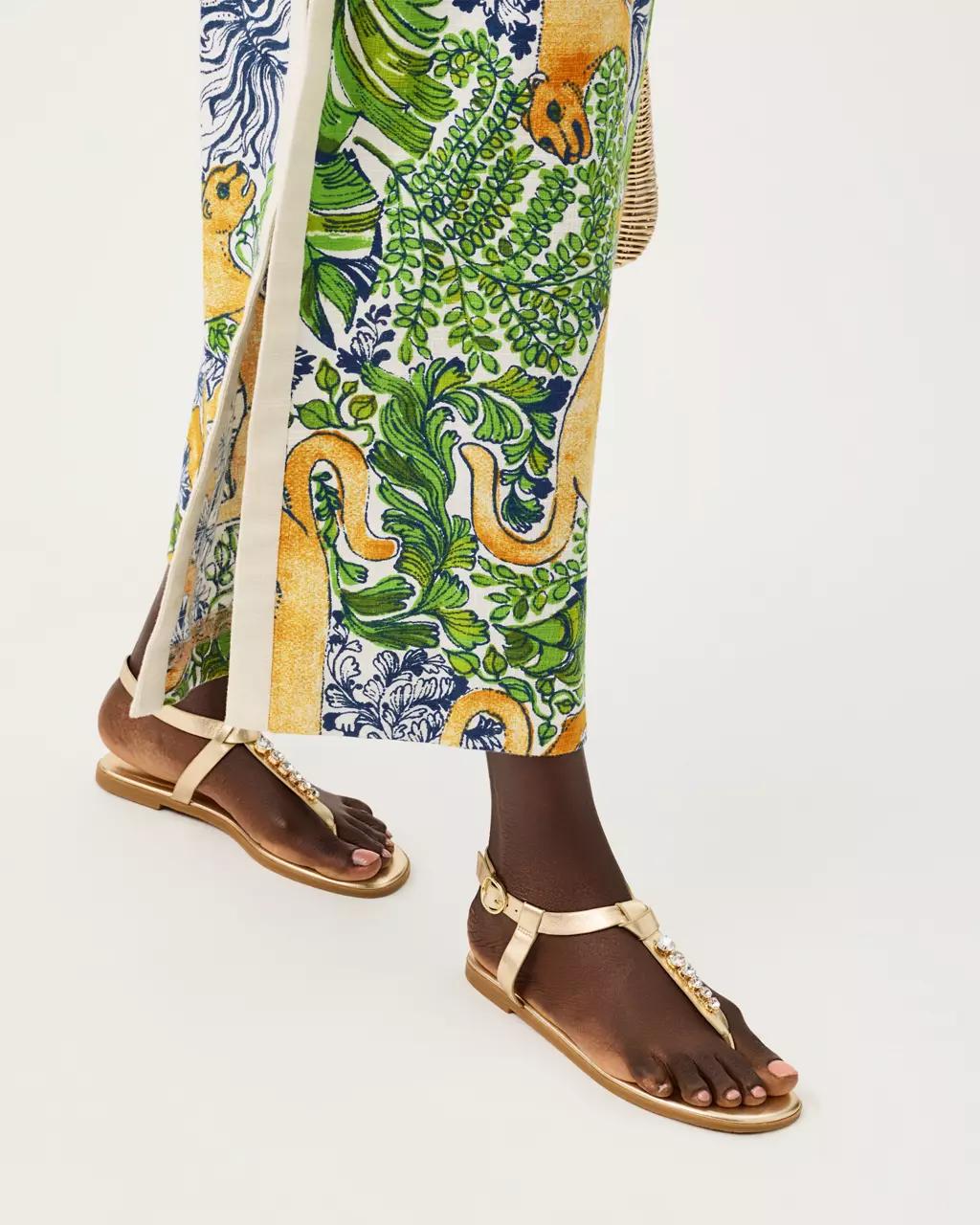 Kroix Sandal - Gold Metallic
