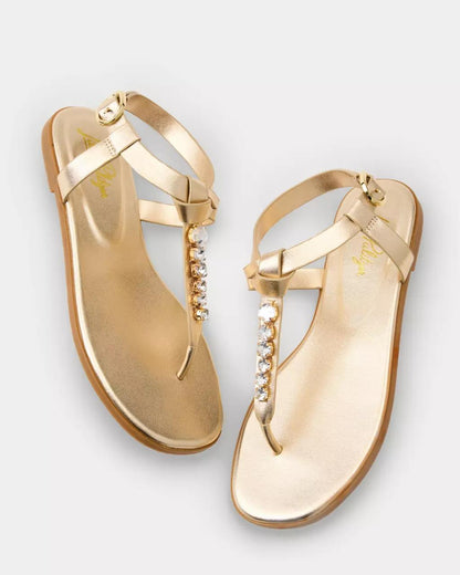 Kroix Sandal - Gold Metallic