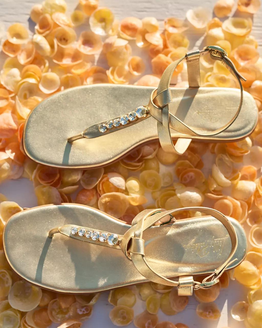 Kroix Sandal - Gold Metallic