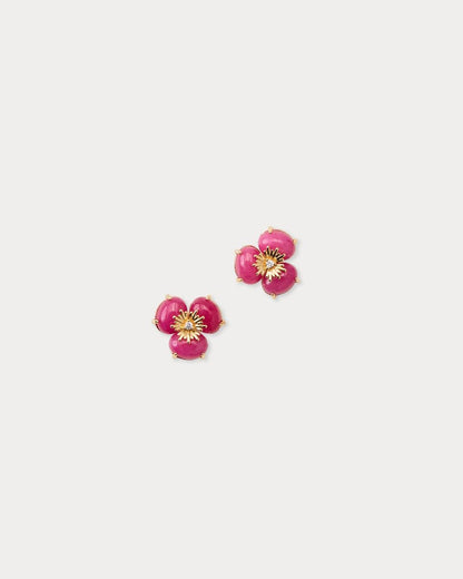 Camouflage Catwalk Earrings - Pink Aster