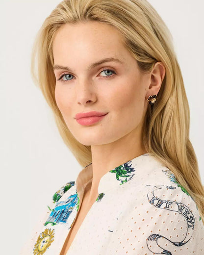 Camouflage Catwalk Earrings - Coco Beach