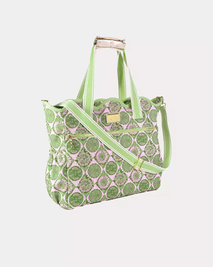Scallop Cooler Bag - Oleander Pink