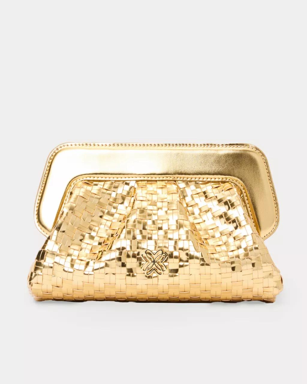 Nicolette Clutch - Gold Metallic