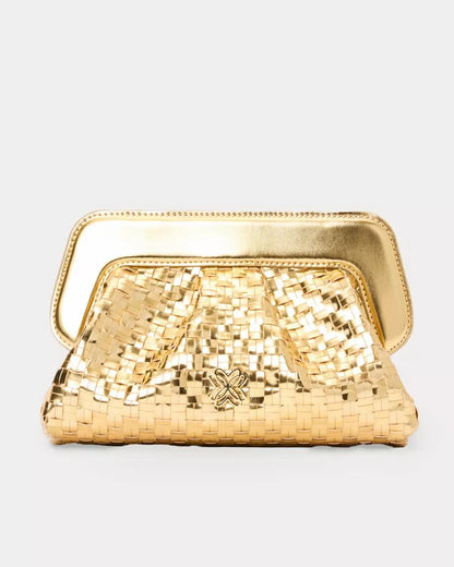 Nicolette Clutch - Gold Metallic