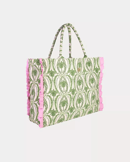 Ruffle Tote - Coconut