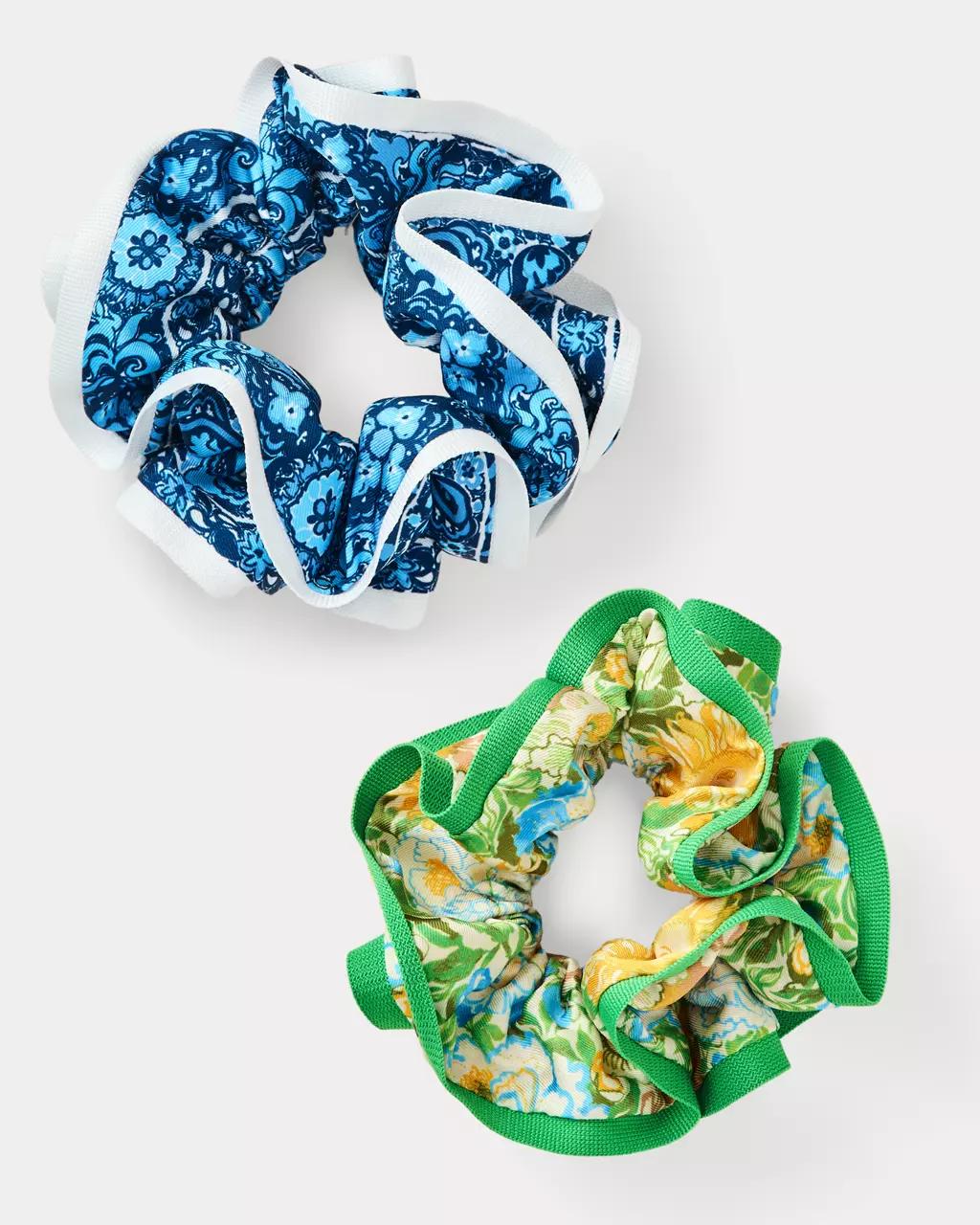 Layered Ruffle Scrunchie Set - Rutabaga