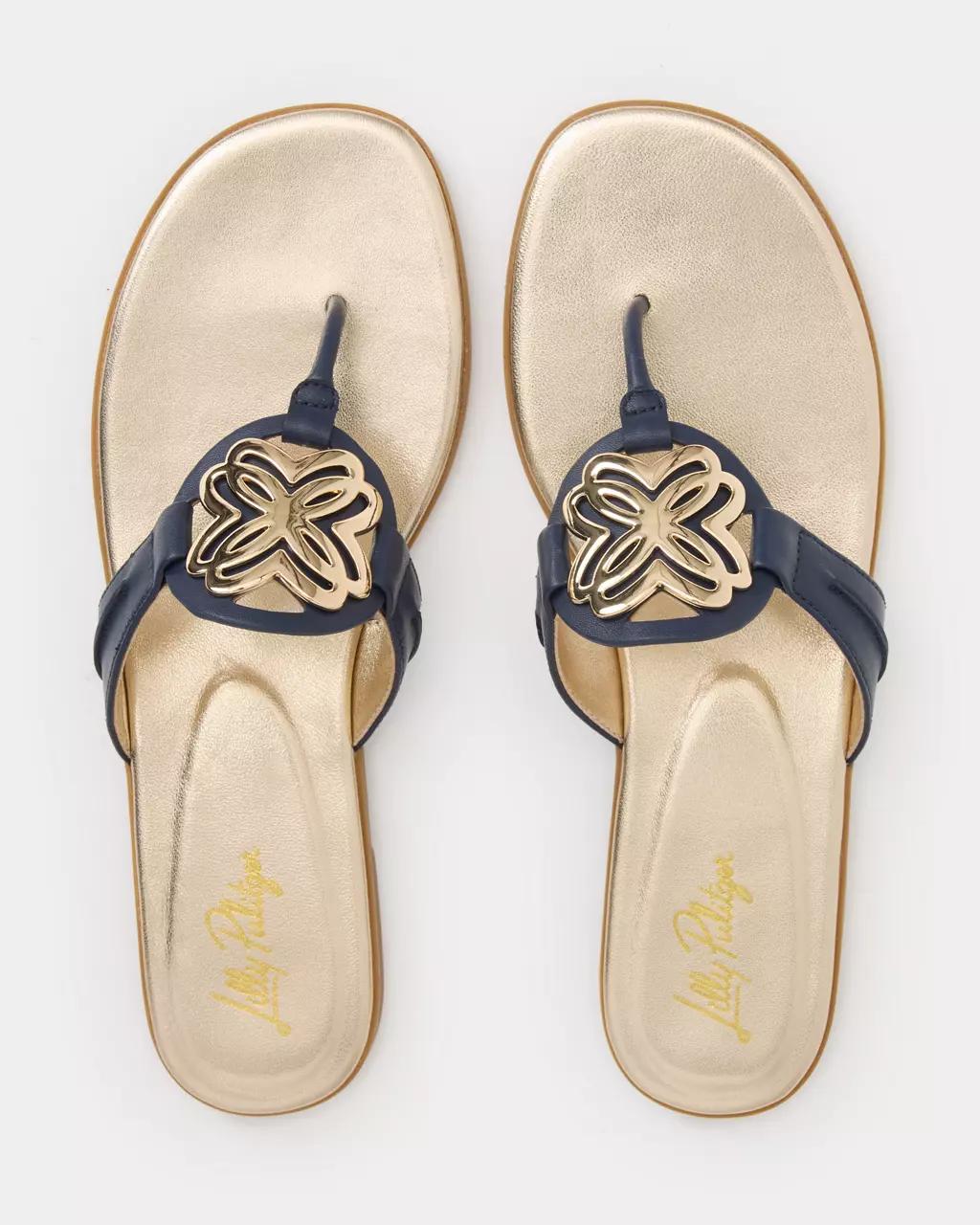 The Lilly Sandal - True Navy
