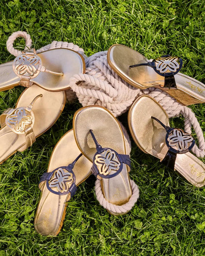 The Lilly Sandal - True Navy