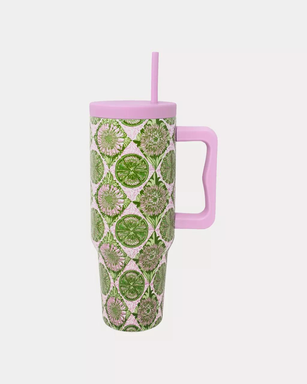 Stainless Steel Tumbler - Oleander Pink