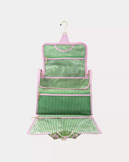 Hanging Toiletry Case - Oleander Pink