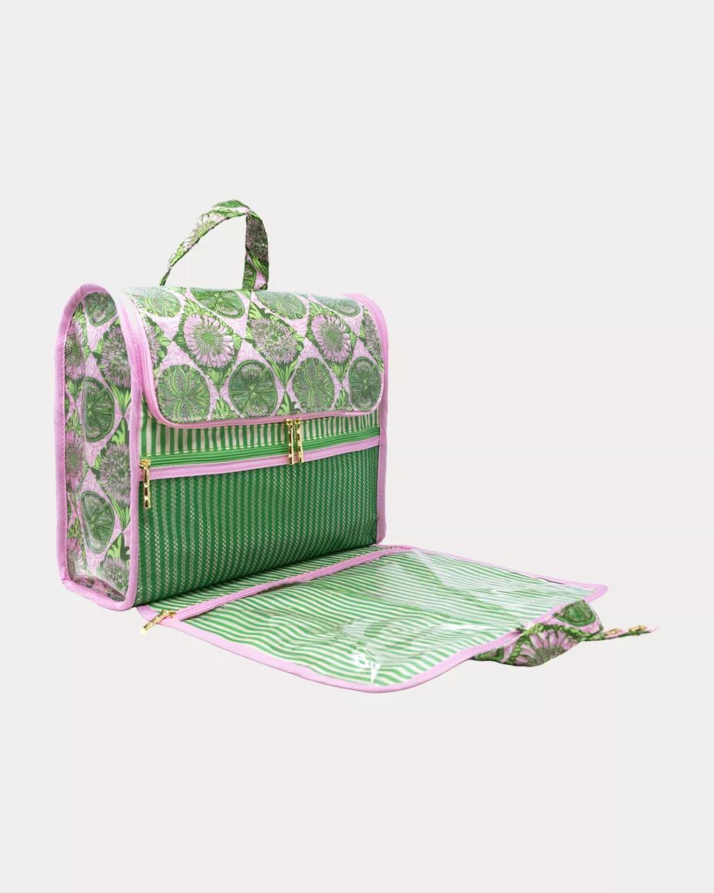 Hanging Toiletry Case - Oleander Pink