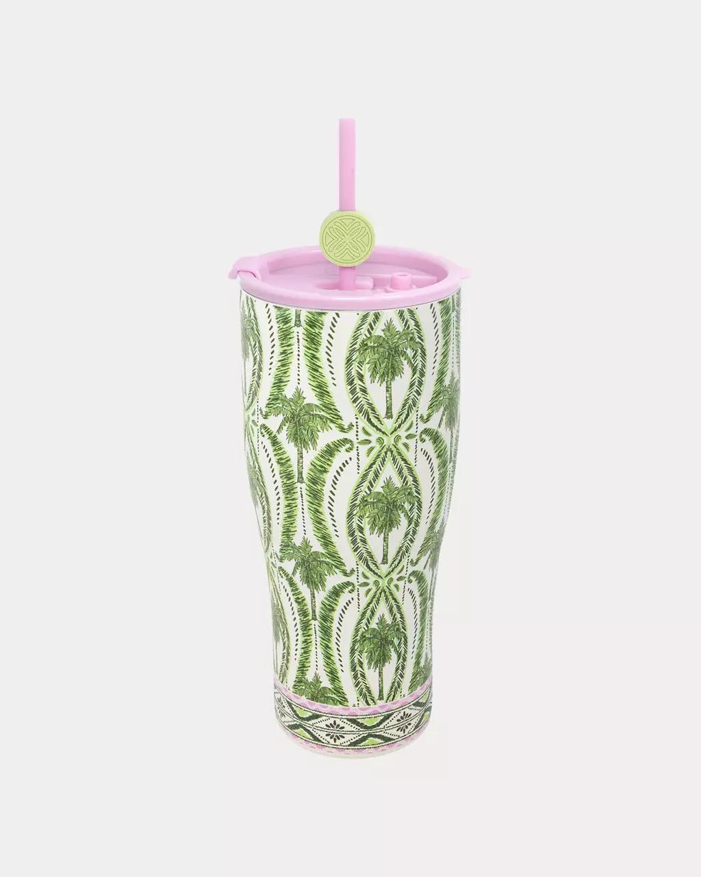 Stainless Steel Tumbler With Straw - Coconut