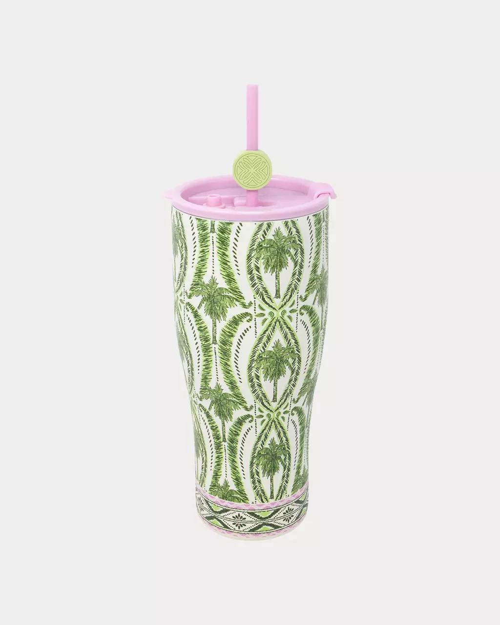 Stainless Steel Tumbler With Straw - Coconut