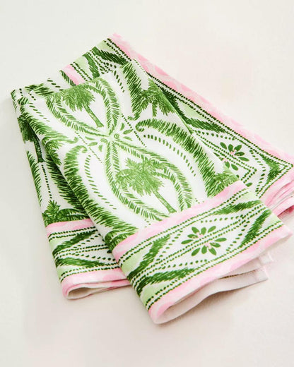 Printed Dinner Napkin Set - Coconut
