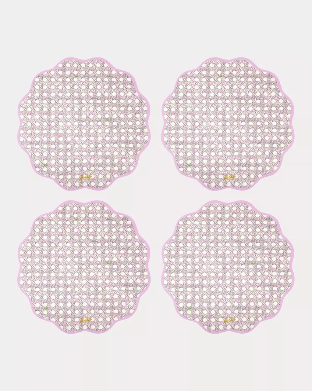 Reversible Placemat Set - Oleander Pink