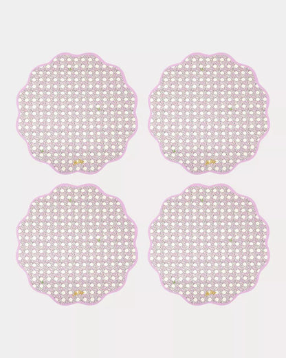Reversible Placemat Set - Oleander Pink