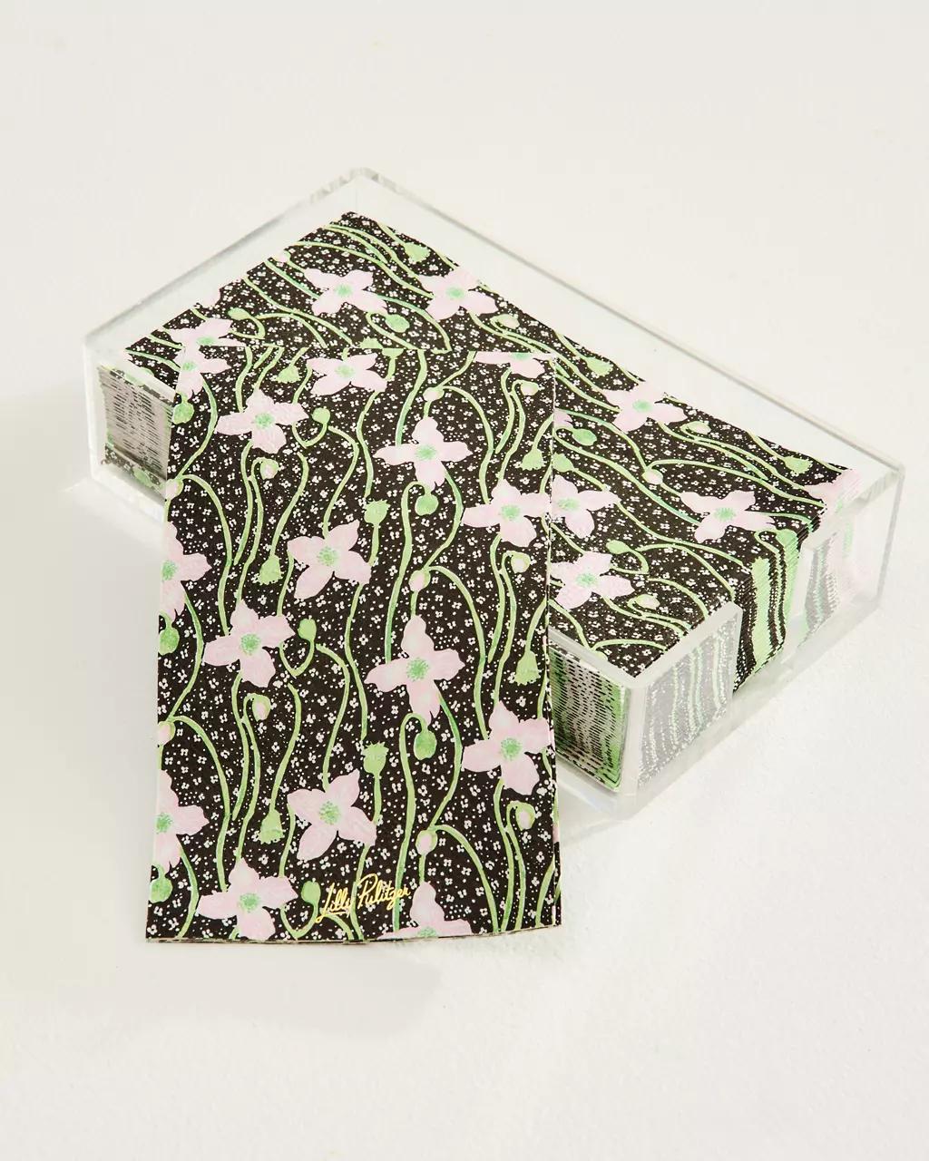 Dinner Napkins With Holder - Onyx