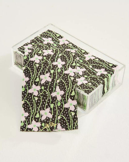 Dinner Napkins With Holder - Onyx