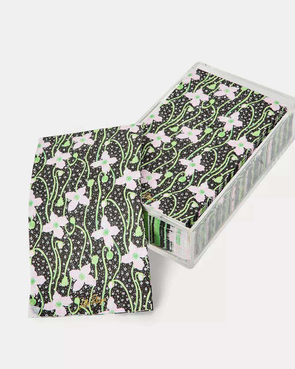 Dinner Napkins With Holder - Onyx
