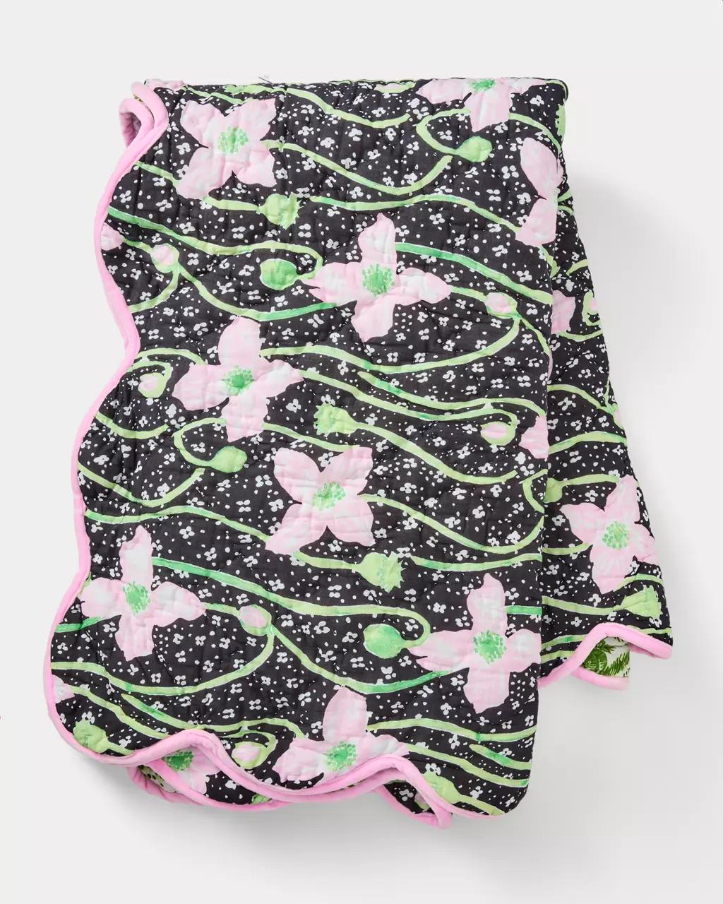 Reversible Throw Blanket - Onyx
