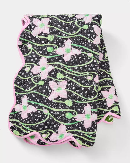 Reversible Throw Blanket - Onyx