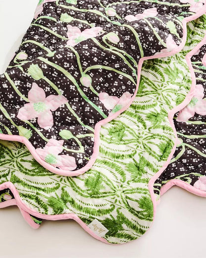 Reversible Throw Blanket - Onyx