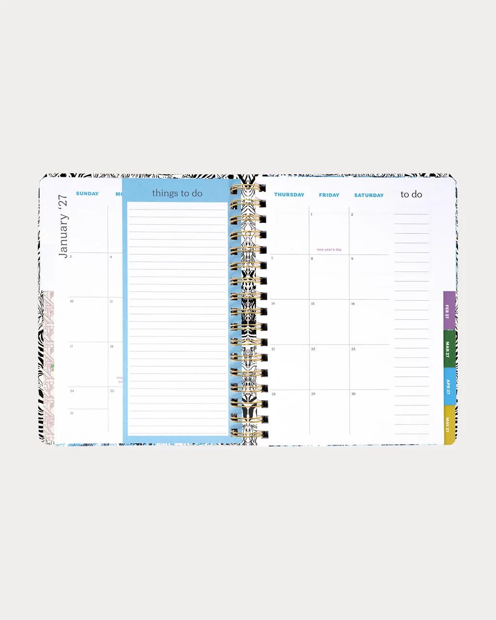 2027 Large 12 Month Agenda - Coconut